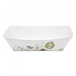 Dixie Kant Leek Polycoated Paper Food Tray, Pathways,9 3/8x6 1/8x2 1/8, 250/Pk,2Pk/Ctn DXEKL500PATH