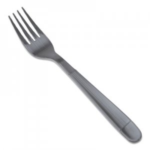 GEN Wrapped Cutlery, 7 1/4" Fork, Heavyweight, Black, 1000/Carton GENHYBIWF
