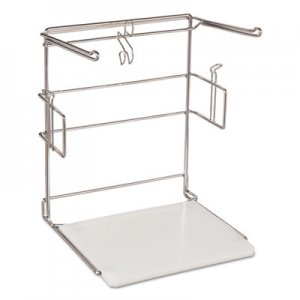 Barnes Paper Company T-Sack Rack for 1/6 Plastic Bags, Metal/Plastic, 12"w x 10 1/2"d