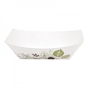 Dixie Kant Leek Polycoated Paper Food Tray, 3 3/4 x 1 2/5 x 5 3/10, Pathways, 1000