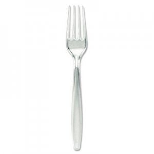 Dixie Plastic Cutlery, Forks, Heavyweight, Clear DXEFH017 FH017