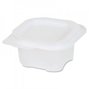 Dixie Liddles Portion Cups w/Attached Lids, 4 oz, Clear, Plastic, 900/Carton DXE87220 87220