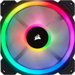 Corsair RGB 140mm Dual Light Loop RGB LED PWM Fan Single Pack CO-9050073-WW LL140