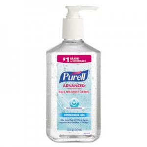 PURELL Advanced Instant Hand Sanitizer with Derma Glycerin Sys, 12oz Pump Bottle, 12/CT GOJ364612 3646-12