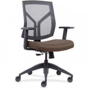 Lorell Mid-Back Chairs wth Mesh Back & Fabric Seat 83111A200 LLR83111A200
