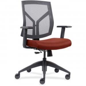 Lorell Mid-Back Chairs wth Mesh Back & Fabric Seat 83111A203 LLR83111A203