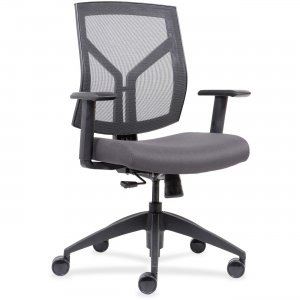 Lorell Mid-Back Chairs wth Mesh Back & Fabric Seat 83111A206 LLR83111A206