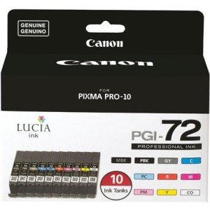 Canon Color Ink Value Pack (10 Ink Tanks) 6402B007 PGI-72