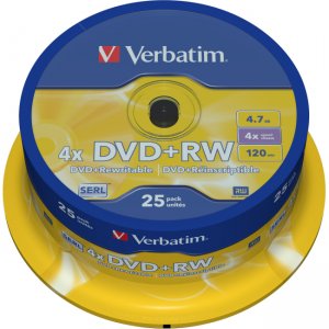Verbatim 4x DVD+RW Media 43489