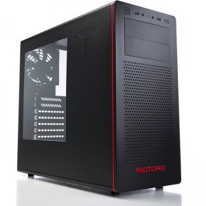RIOTORO Gaming Case with Clear Window Panel, Mid- Tower CR480