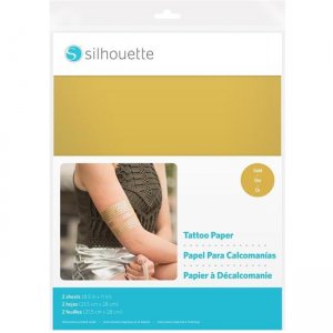 Silhouette Temporary Tattoo Paper - Gold MEDIA-TATTOO-GLD