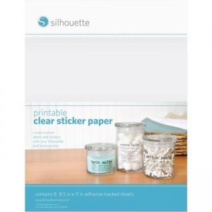 Silhouette Sticker Paper - Clear MEDIA-CLR-ADH-3T