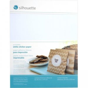 Silhouette Sticker Paper - White MEDIA-WHT-ADH-3T