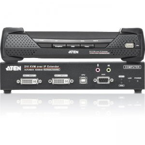 Aten USB DVI-I Dual Display KVM Over IP Extender KE6940