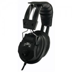 Avid Education AE-808 Switchable Stereo/Mono Headphone with Voume Control, Black 1AE808VCCCBKCS32