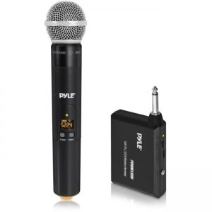 Pyle Wireless Microphone System, Handheld Mic with 1/4'' Transmitter PDWM13UH