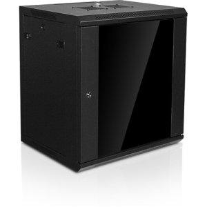 Claytek 12U 450mm Depth Wallmount Server Cabinet with 3U Cover Plate WM1245-P3U