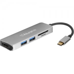 Aluratek USB Type-C Multimedia Hub and Card Reader with HDMI AUMC0302F