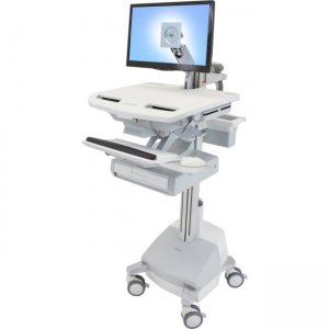 Ergotron StyleView Cart with LCD Arm, SLA Powered, 1 Drawer SV44-1211-3 SV44