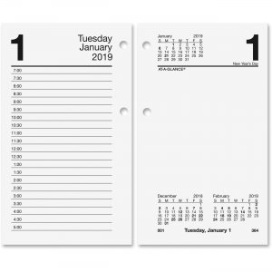 At-A-Glance Loose-leaf Daily Desk Calendar Refill E7175019 AAGE7175019