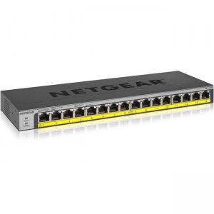 Netgear 16-Port 183W PoE/PoE+ Gigabit Ethernet Unmanaged Switch GS116PP-100NAS GS116PP