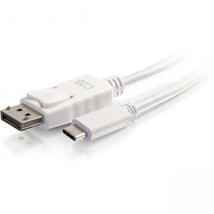 C2G 9ft USB C to DisplayPort 4K Cable White 26881