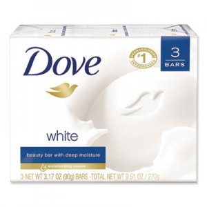 Dove White Beauty Bar, Light Scent, 3.17 oz, 3/Pack UNI04090PK 04090PK
