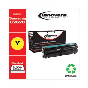 Innovera Remanufactured SU514A (CLT-Y505L) High-Yield Toner, 3500 Page-Yield, Yellow IVRY505L