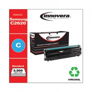 Innovera Remanufactured SU037A (CLT-C505L) High-Yield Toner, 3500 Page-Yield, Cyan IVRC505L