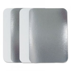 Durable Packaging Flat Board Lids for 1.5 lb Oblong Pans, 500 /Carton DPKL245500 L245500