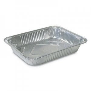 Durable Packaging Aluminum Steam Table Pans, Half Size, Medium, 100/Carton DPK4255100 4255100