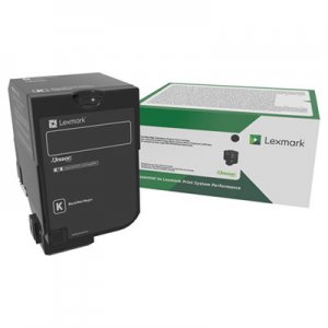 Lexmark 74C0HKG (CS725) High-Yield Toner, 20000 Page-Yield, Black LEX74C0HKG 74C0HKG