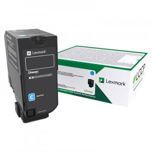 Lexmark 74C0HCG (CS725) High-Yield Toner, 12000 Page-Yield, Cyan LEX74C0HCG 74C0HCG