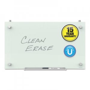 Quartet Infinity Magnetic Glass Dry Erase Cubicle Board, 18 x 30, White QRTPDEC1830 PDEC1830