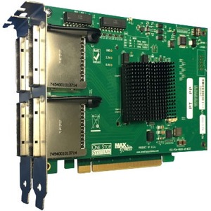 One Stop Systems PCIe x8 Gen3 Quad Port Cable Adapter OSS-PCIE-HIB38-X8-QUAD