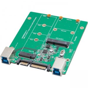 SYBA USB 3.1 or SATA III to M.2/mSATA SSD Adapter SY-ADA50087