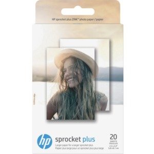 HP Sprocket Plus Photo Paper-20 Sticky-Backed Sheets/2.3 x 3.4 in 2FR23A
