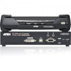 Aten USB DVI-I Single Display KVM Over IP Extender KE6900