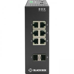 Black Box Industrial Gigabit Ethernet Managed L2+ Switch LIG1082A