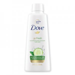 Dove Body Wash, Cucumber and Green Tea, 3 oz UNI17266EA 17266EA