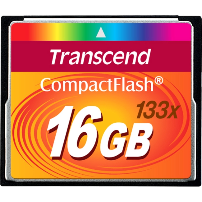 Transcend 16GB CompactFlash (CF) Card - 133x TS16GCF133