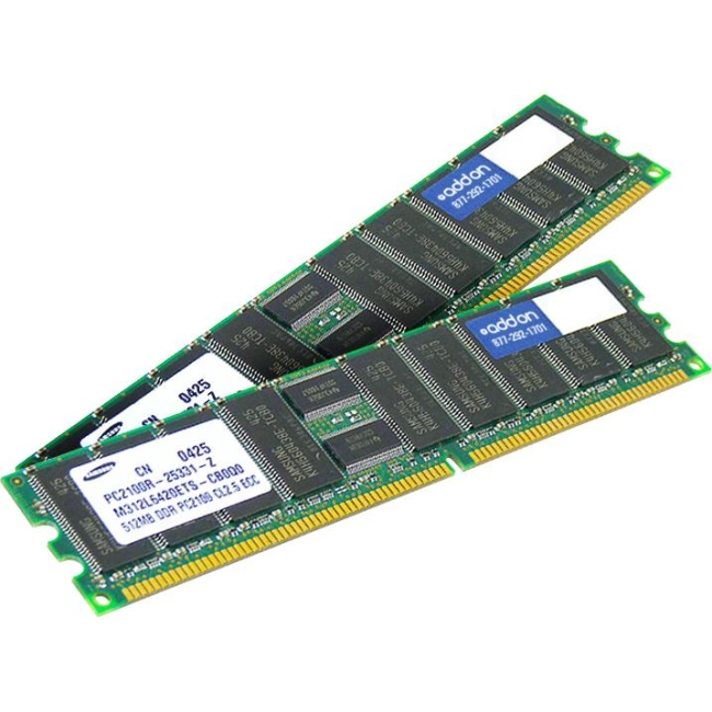 AddOn 256MB DDR SDRAM Memory Module MEM2851-256U512D-AO