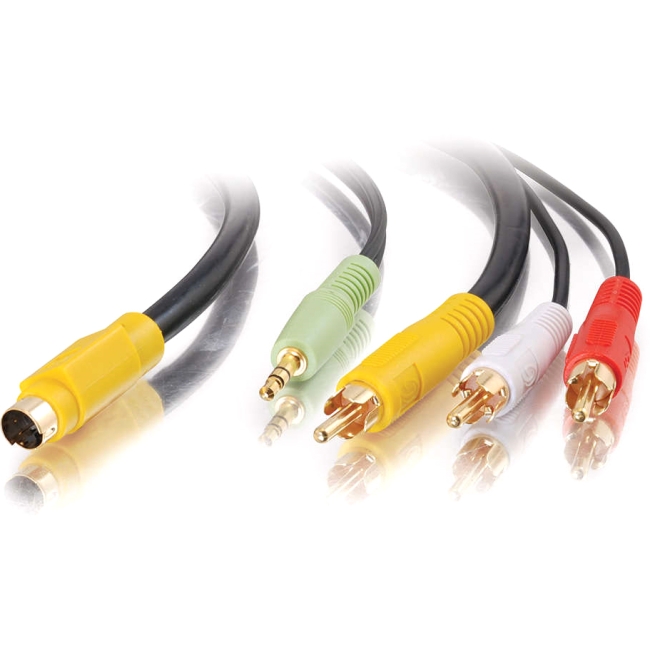 C2G Value Series S-Video/Audio to RCA Adapter Cable 27993