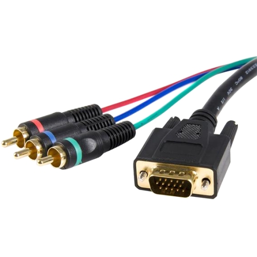 StarTech.com Cable Adapter - RCA Breakout - HD15 (m) - Component (f) - 3 ft HD15CPNTMM3