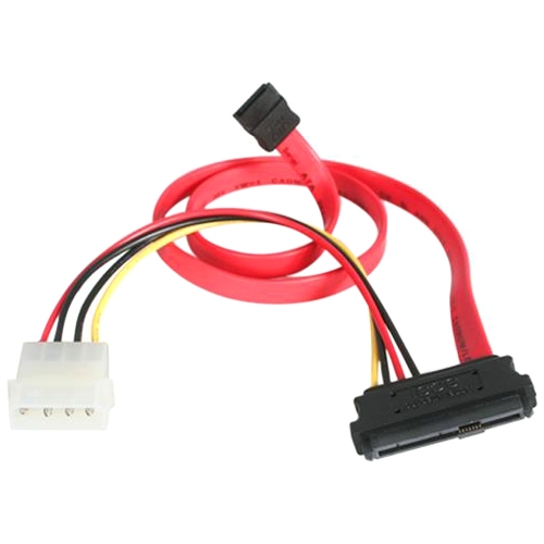 StarTech.com 18in SAS 29 Pin to SATA Cable SAS729PW18