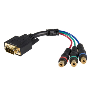 StarTech.com HD15 to Component RCA Breakout Cable Adapter - M/F HD15CPNTMF