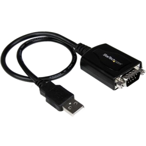 StarTech.com 1 ft USB to Serial Adapter Cable w/ COM Retention ICUSB232PRO