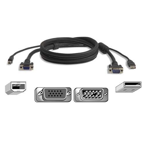 Belkin OmniView Pro Series Plus USB KVM Cable F3X1962B10
