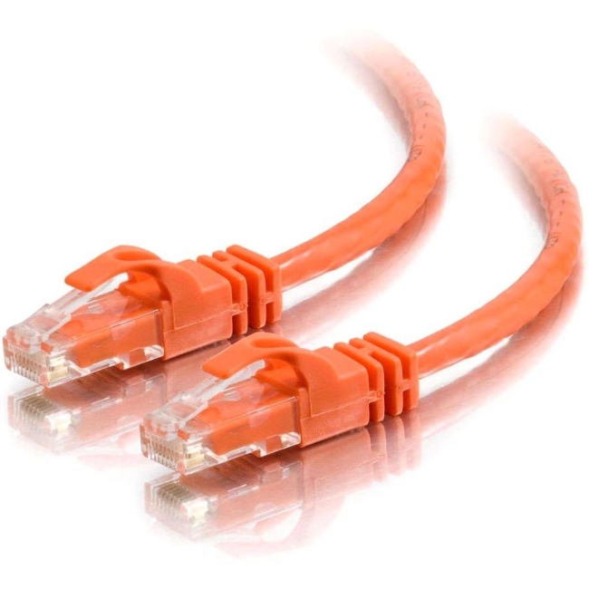 C2G 10 ft Cat6 Snagless Crossover UTP Unshielded Network Patch Cable - Orange 27893