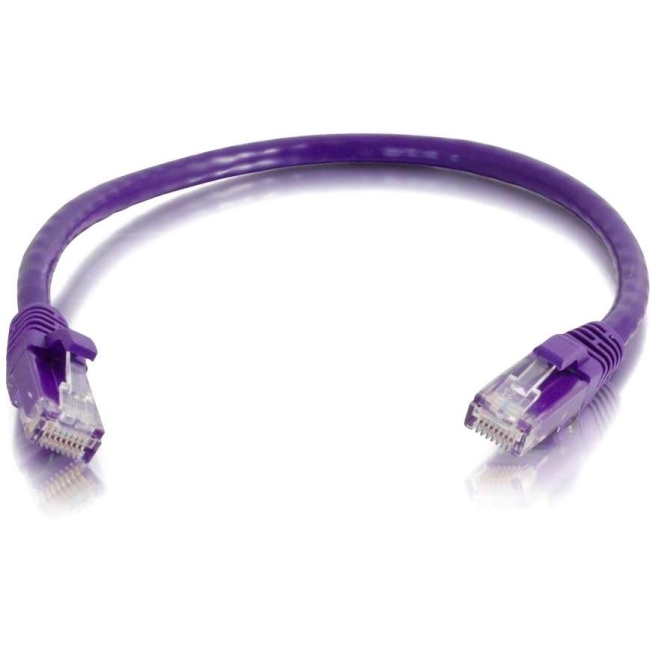 C2G 125 ft Cat6 Snagless UTP Unshielded Network Patch Cable - Purple 27808
